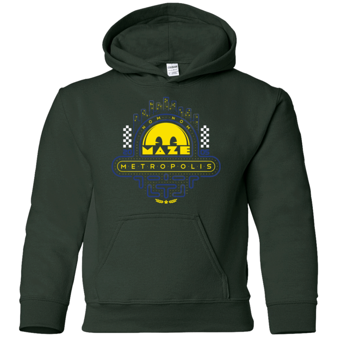 Sweatshirts Forest Green / YS Maze Metropolis Youth Hoodie