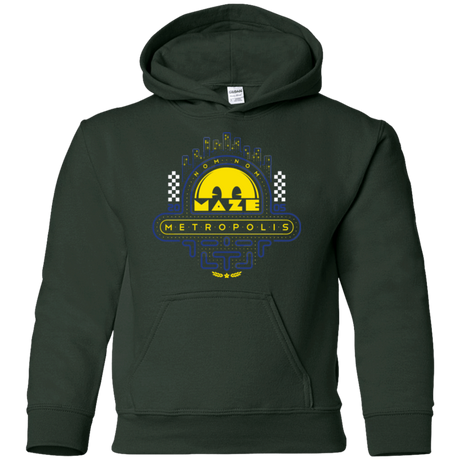 Sweatshirts Forest Green / YS Maze Metropolis Youth Hoodie