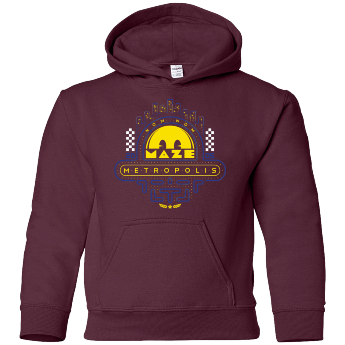 Sweatshirts Maroon / YS Maze Metropolis Youth Hoodie