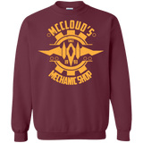Sweatshirts Maroon / Small McCloud Mechanic Shop Crewneck Sweatshirt