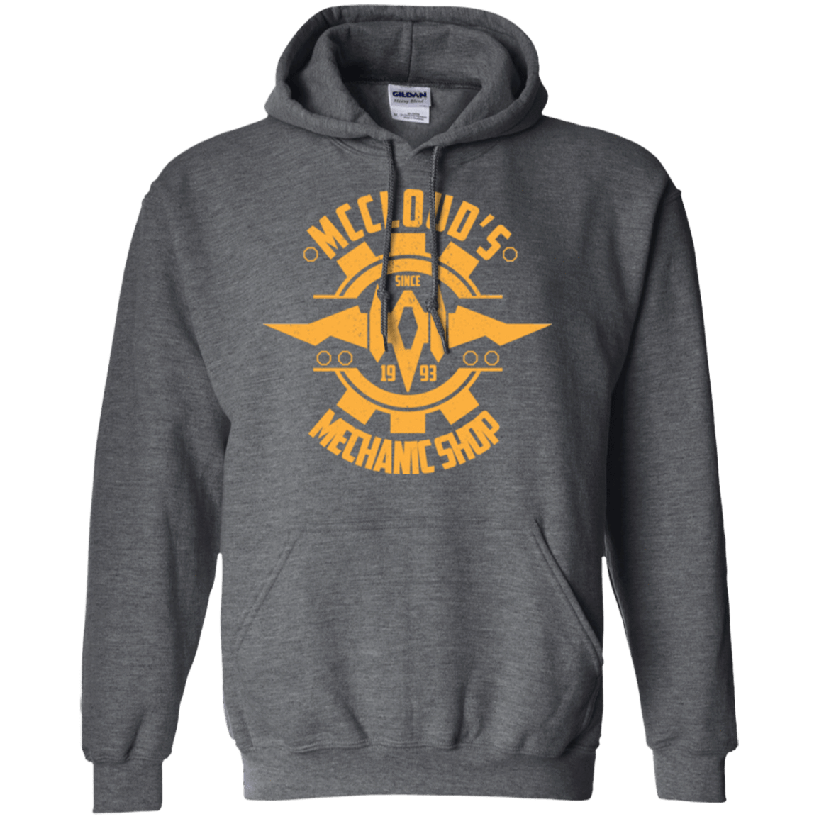 Sweatshirts Dark Heather / Small McCloud Mechanic Shop Pullover Hoodie