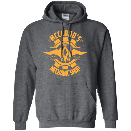 Sweatshirts Dark Heather / Small McCloud Mechanic Shop Pullover Hoodie
