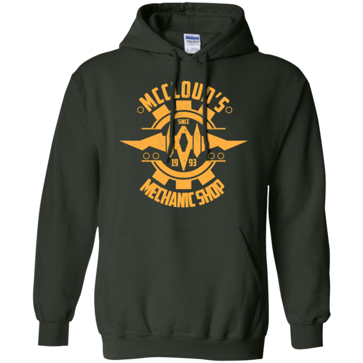 Sweatshirts Forest Green / Small McCloud Mechanic Shop Pullover Hoodie