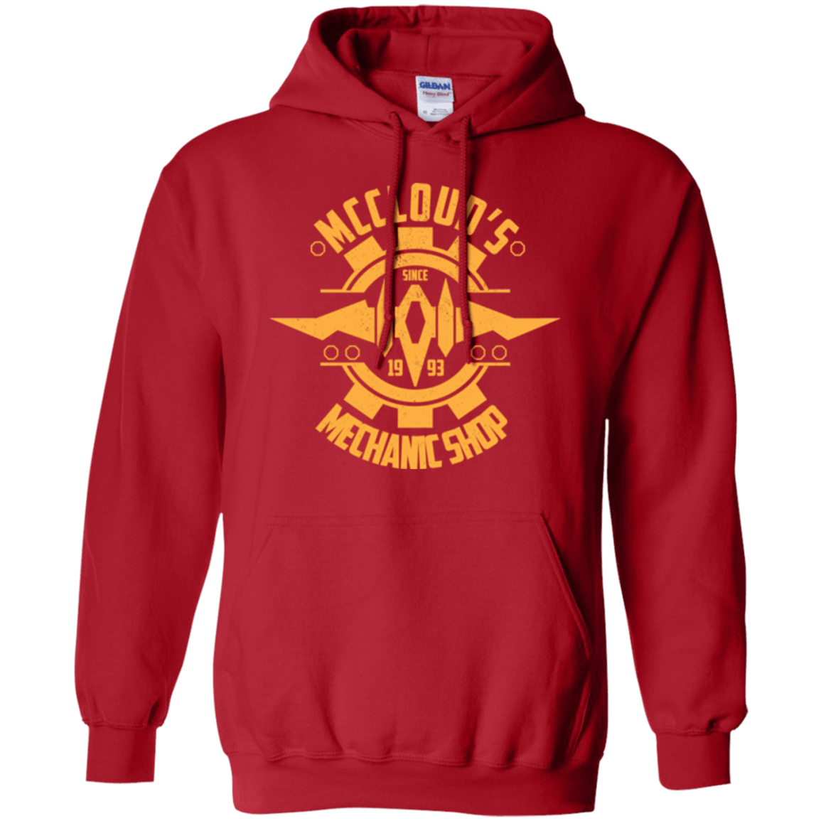 Sweatshirts Red / Small McCloud Mechanic Shop Pullover Hoodie