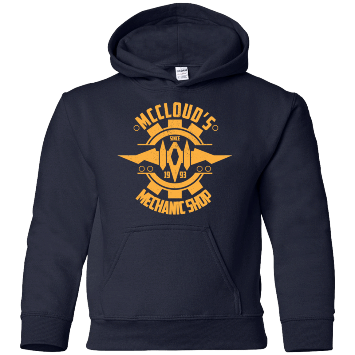 Sweatshirts Navy / YS McCloud Mechanic Shop Youth Hoodie