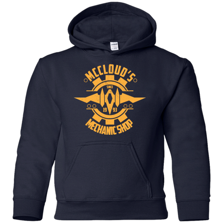 Sweatshirts Navy / YS McCloud Mechanic Shop Youth Hoodie