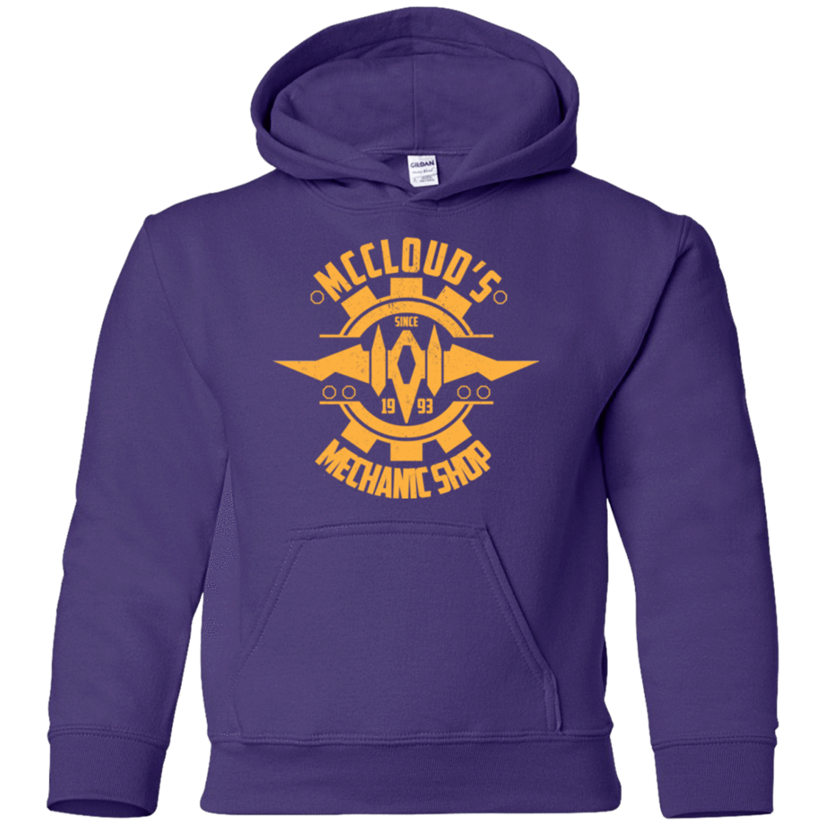Sweatshirts Purple / YS McCloud Mechanic Shop Youth Hoodie