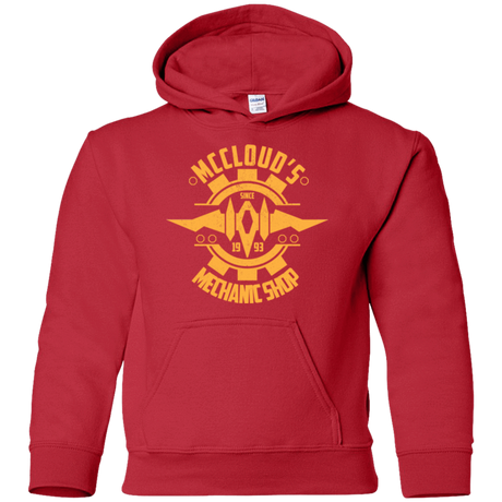 Sweatshirts Red / YS McCloud Mechanic Shop Youth Hoodie