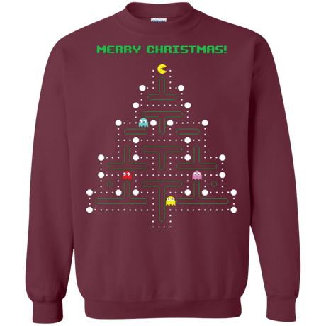 Sweatshirts Maroon / Small Mcpacman Crewneck Sweatshirt