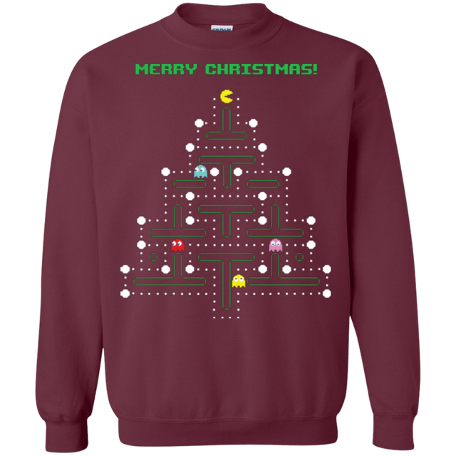 Sweatshirts Maroon / Small Mcpacman Crewneck Sweatshirt