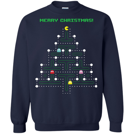 Sweatshirts Navy / Small Mcpacman Crewneck Sweatshirt