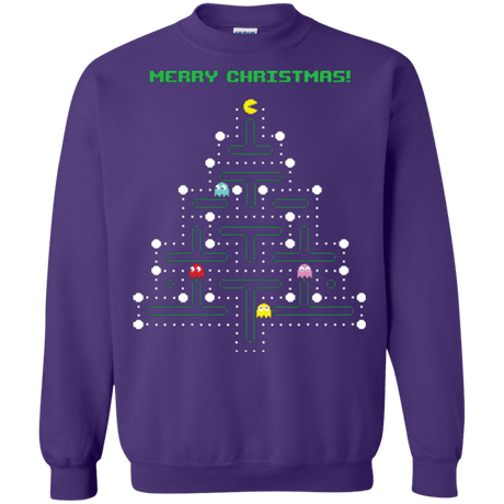 Sweatshirts Purple / Small Mcpacman Crewneck Sweatshirt