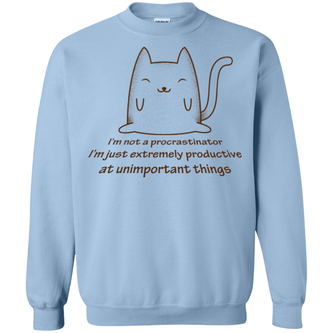 Sweatshirts Light Blue / Small ME cat Crewneck Sweatshirt