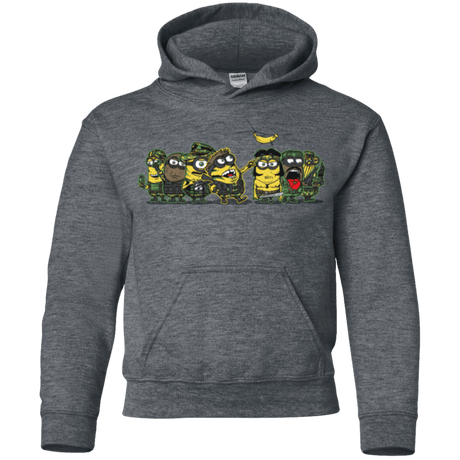 Sweatshirts Dark Heather / YS Meat Grinder Platoon Youth Hoodie