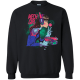 Sweatshirts Black / Small Mech Girl Crewneck Sweatshirt