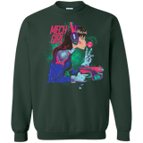 Sweatshirts Forest Green / Small Mech Girl Crewneck Sweatshirt