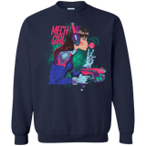 Sweatshirts Navy / Small Mech Girl Crewneck Sweatshirt