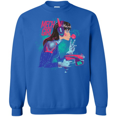 Sweatshirts Royal / Small Mech Girl Crewneck Sweatshirt