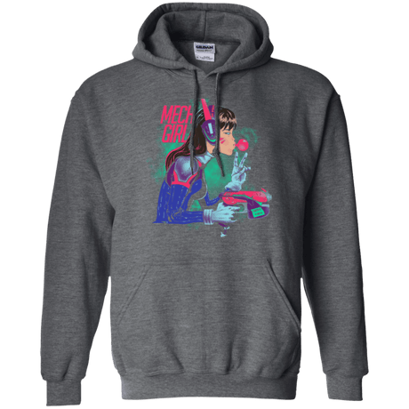 Sweatshirts Dark Heather / Small Mech Girl Pullover Hoodie