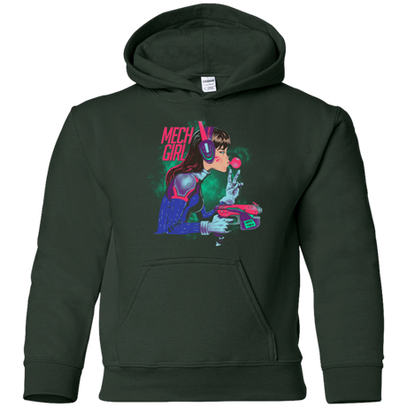 Sweatshirts Forest Green / YS Mech Girl Youth Hoodie