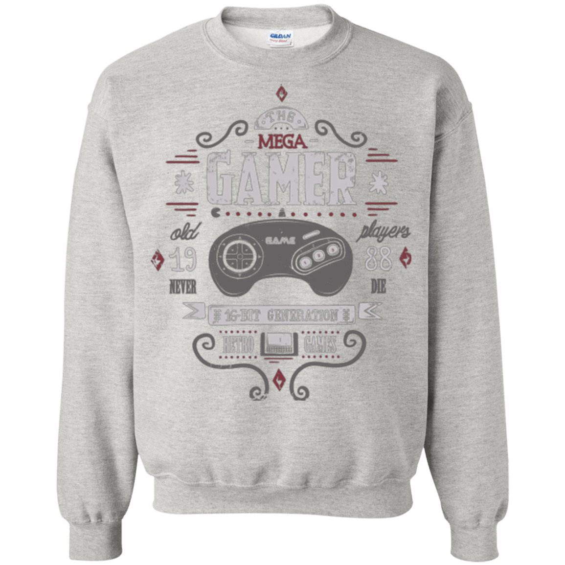 Sweatshirts Ash / Small Mega Gamer Crewneck Sweatshirt