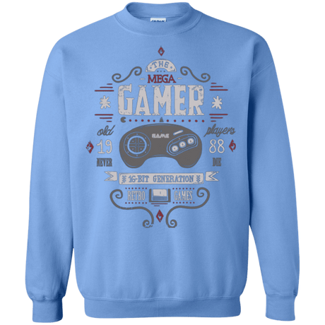 Sweatshirts Carolina Blue / Small Mega Gamer Crewneck Sweatshirt