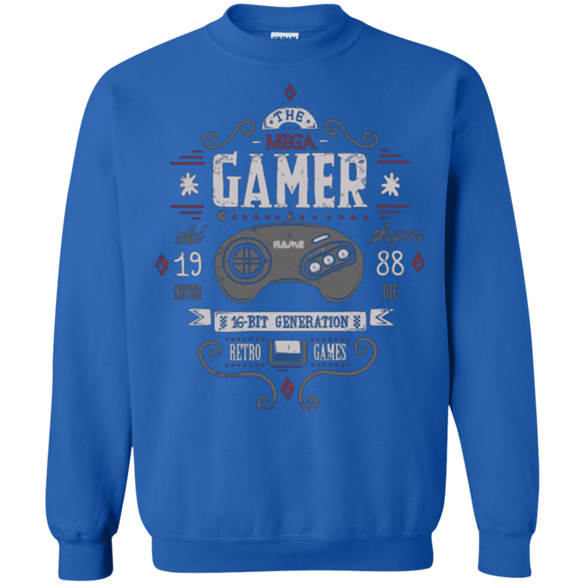 Sweatshirts Royal / Small Mega Gamer Crewneck Sweatshirt