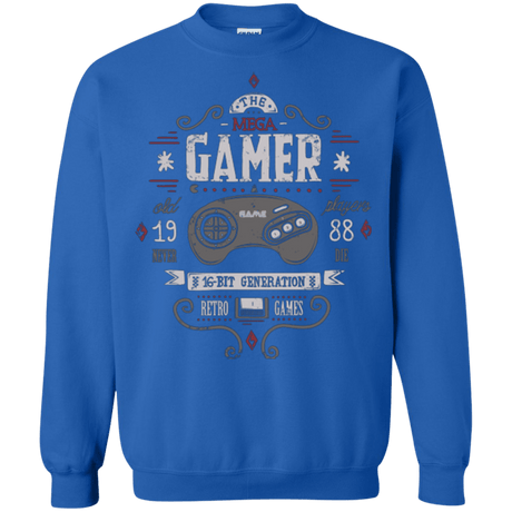 Sweatshirts Royal / Small Mega Gamer Crewneck Sweatshirt