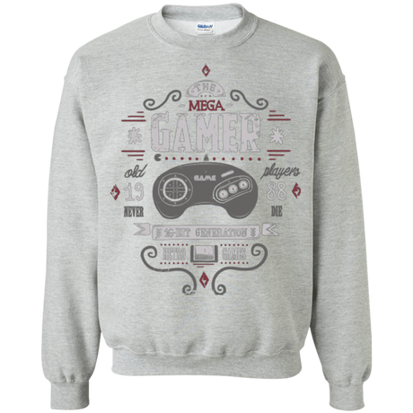 Sweatshirts Sport Grey / Small Mega Gamer Crewneck Sweatshirt