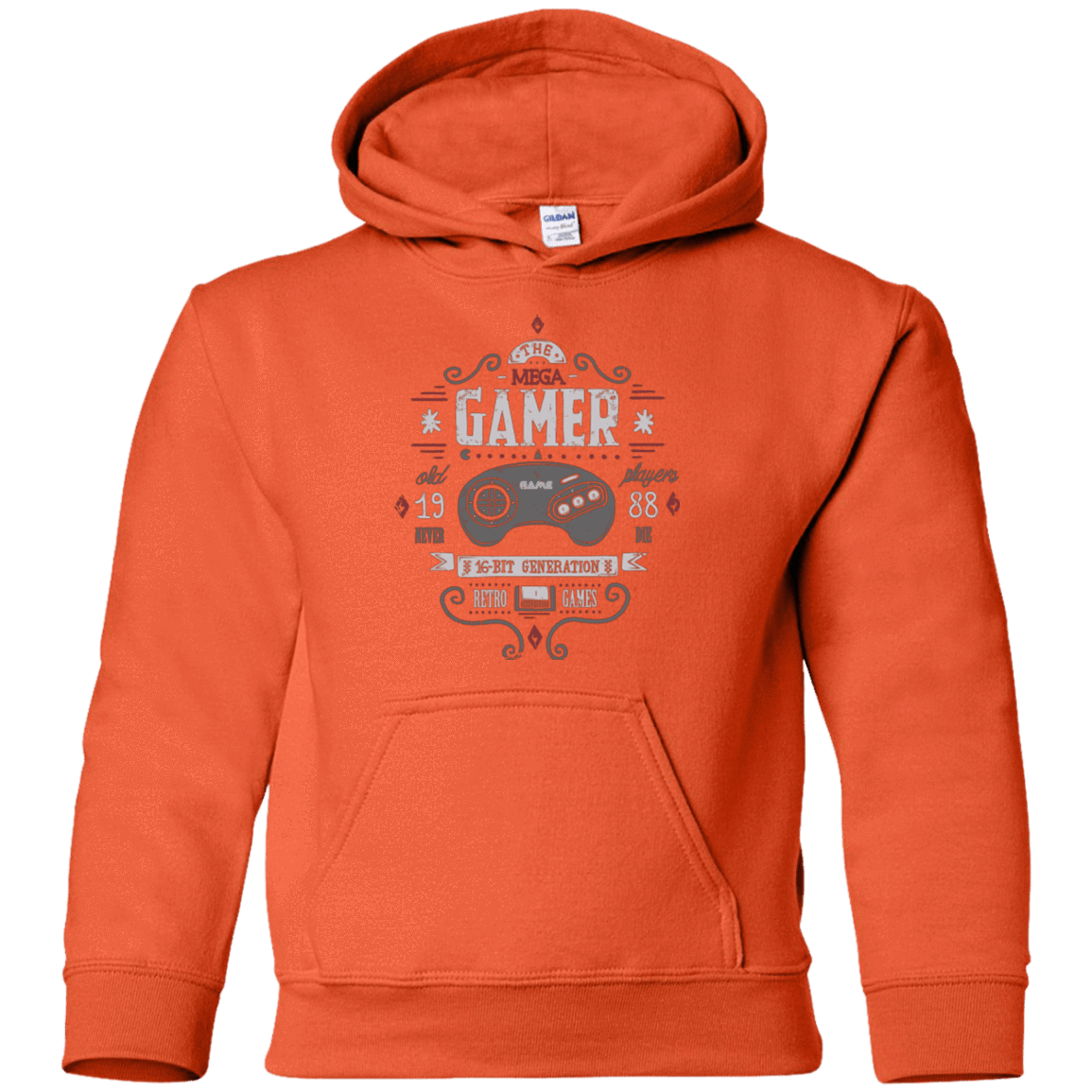 Sweatshirts Orange / YS Mega Gamer Youth Hoodie
