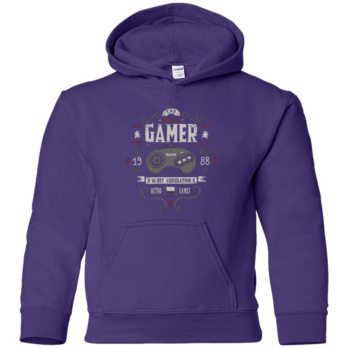 Sweatshirts Purple / YS Mega Gamer Youth Hoodie
