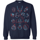 Sweatshirts Navy / S MEGA HEADS 2 Crewneck Sweatshirt