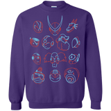 Sweatshirts Purple / S MEGA HEADS 2 Crewneck Sweatshirt