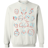 Sweatshirts White / S MEGA HEADS 2 Crewneck Sweatshirt