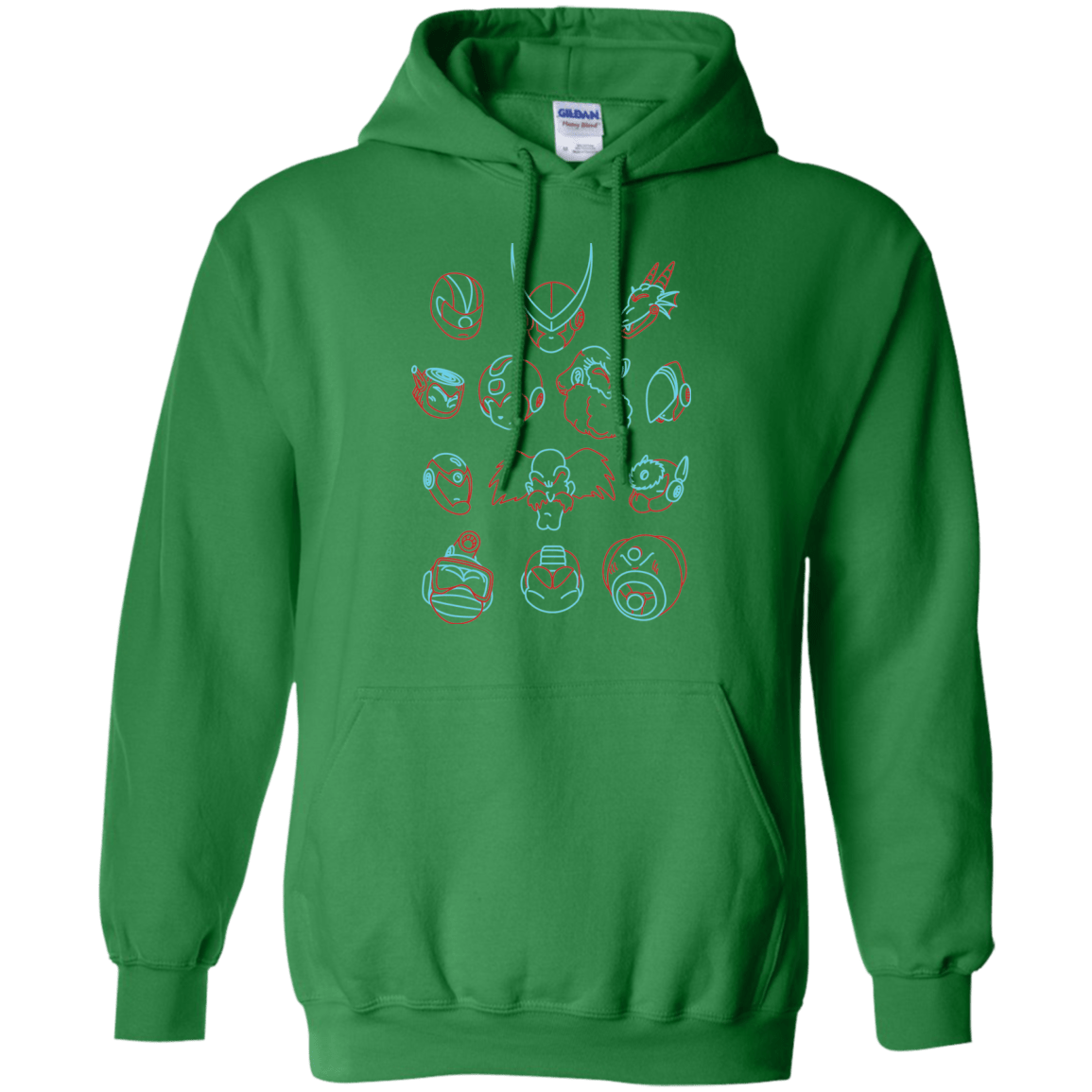 Sweatshirts Irish Green / S MEGA HEADS 2 Pullover Hoodie