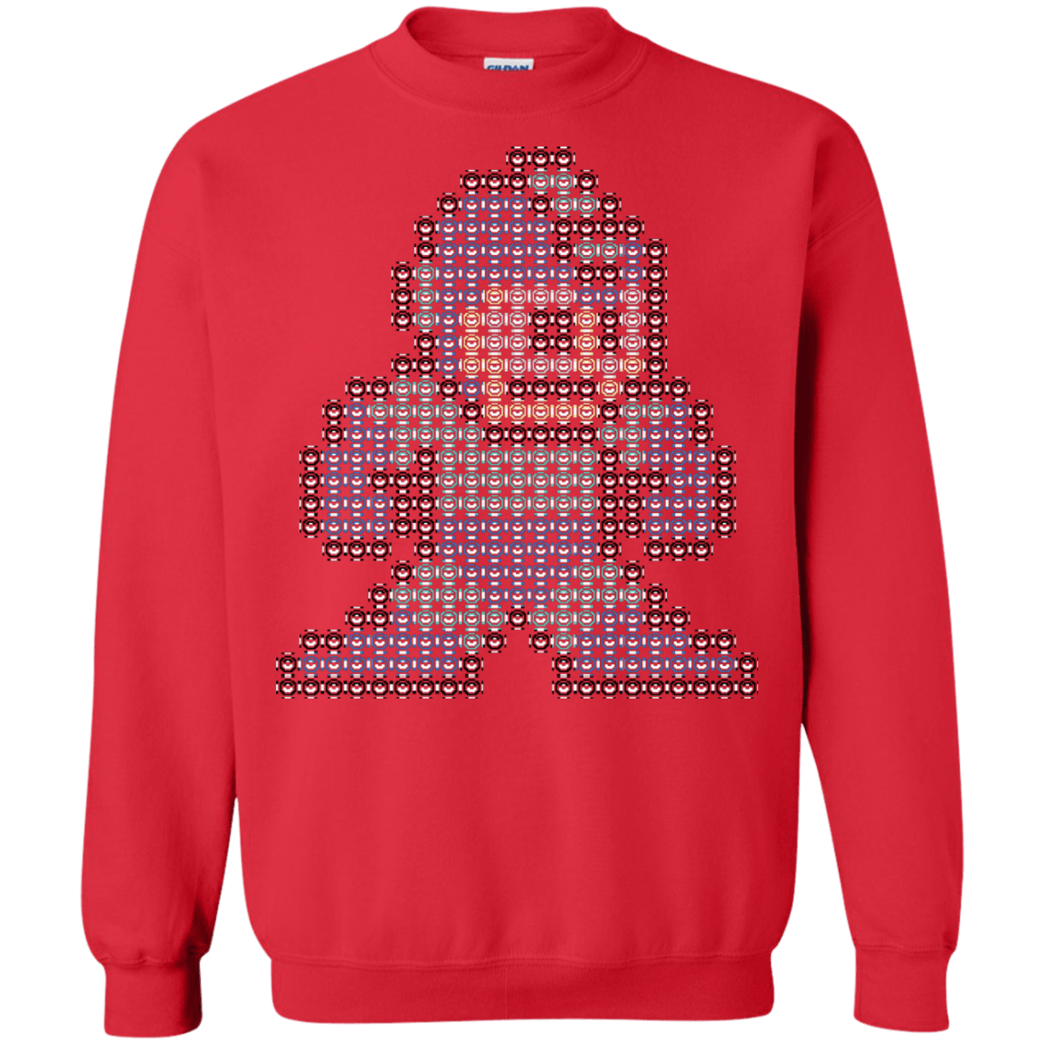 Sweatshirts Red / S Mega Pixel Crewneck Sweatshirt