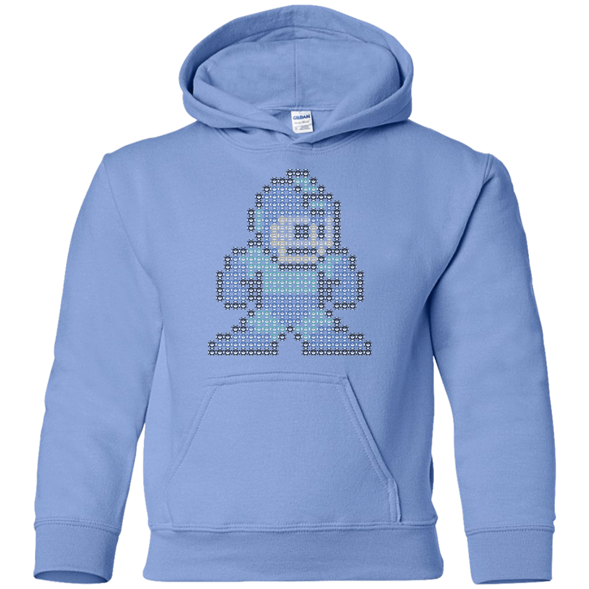 Sweatshirts Carolina Blue / YS Mega Pixel Youth Hoodie