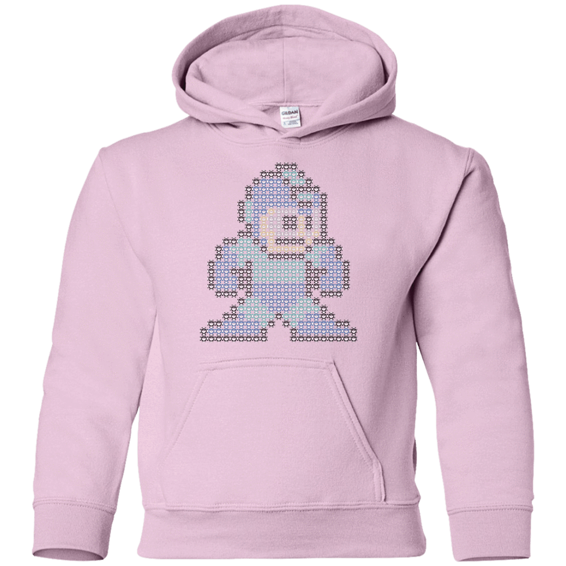 Sweatshirts Light Pink / YS Mega Pixel Youth Hoodie
