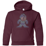 Sweatshirts Maroon / YS Mega Pixel Youth Hoodie