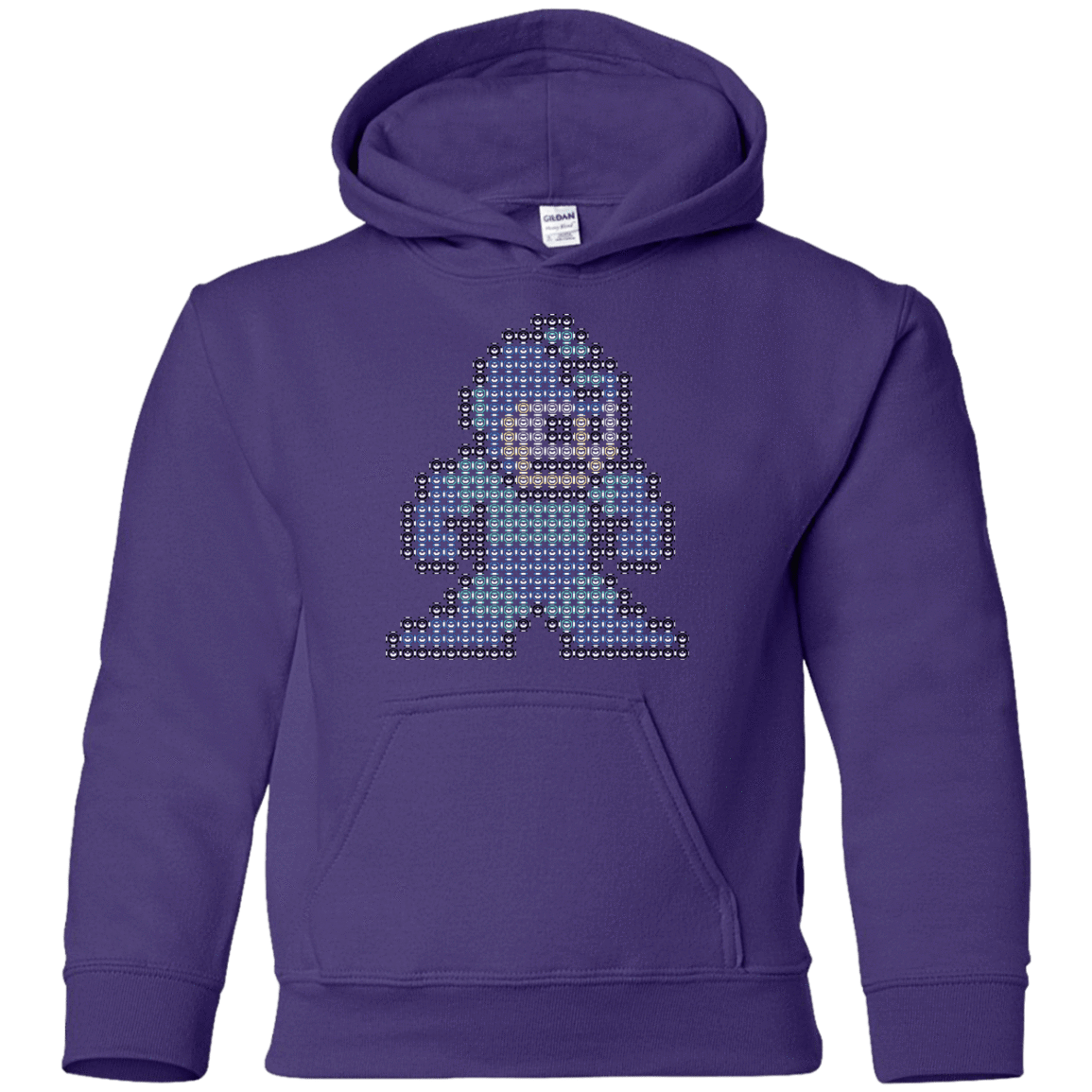 Sweatshirts Purple / YS Mega Pixel Youth Hoodie