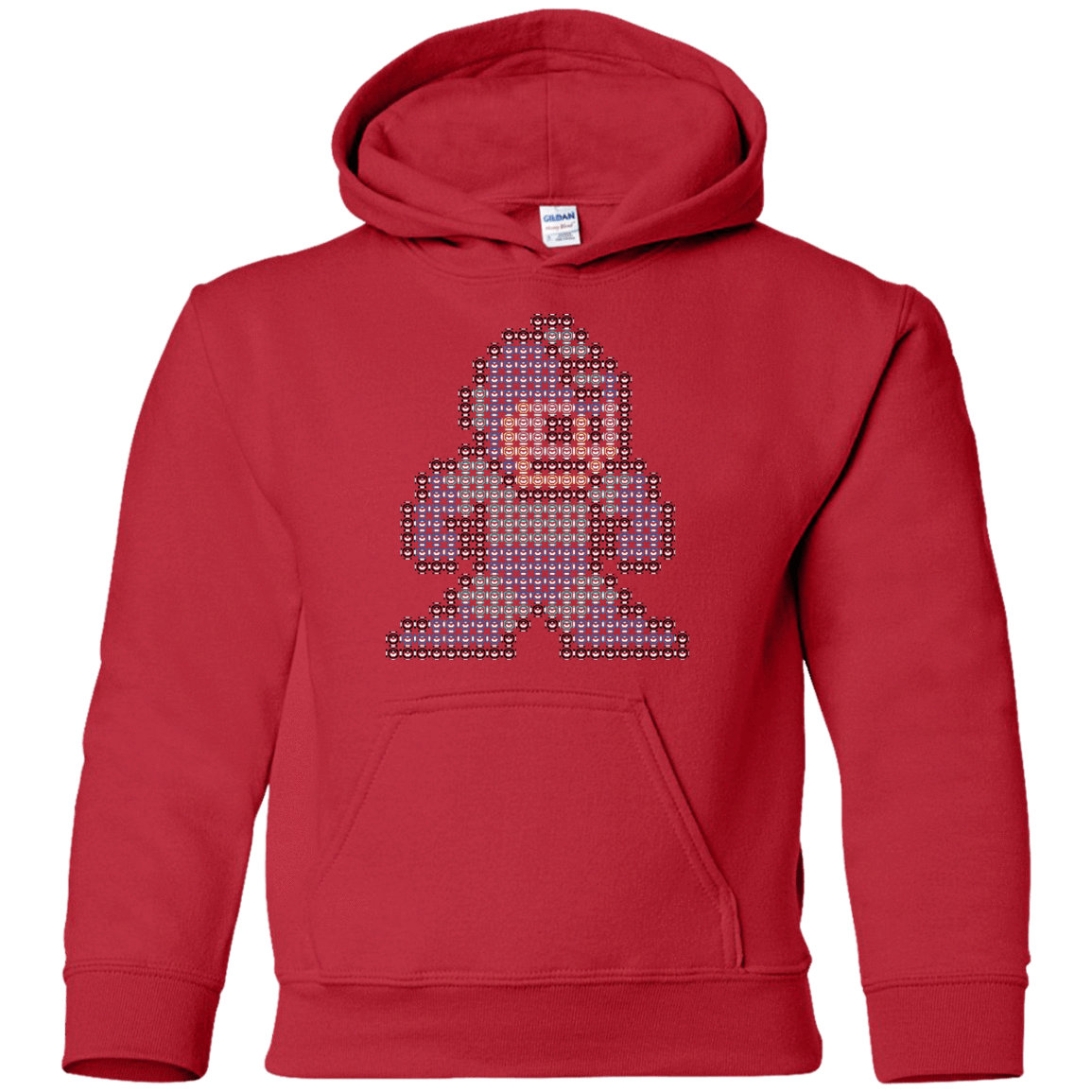 Sweatshirts Red / YS Mega Pixel Youth Hoodie