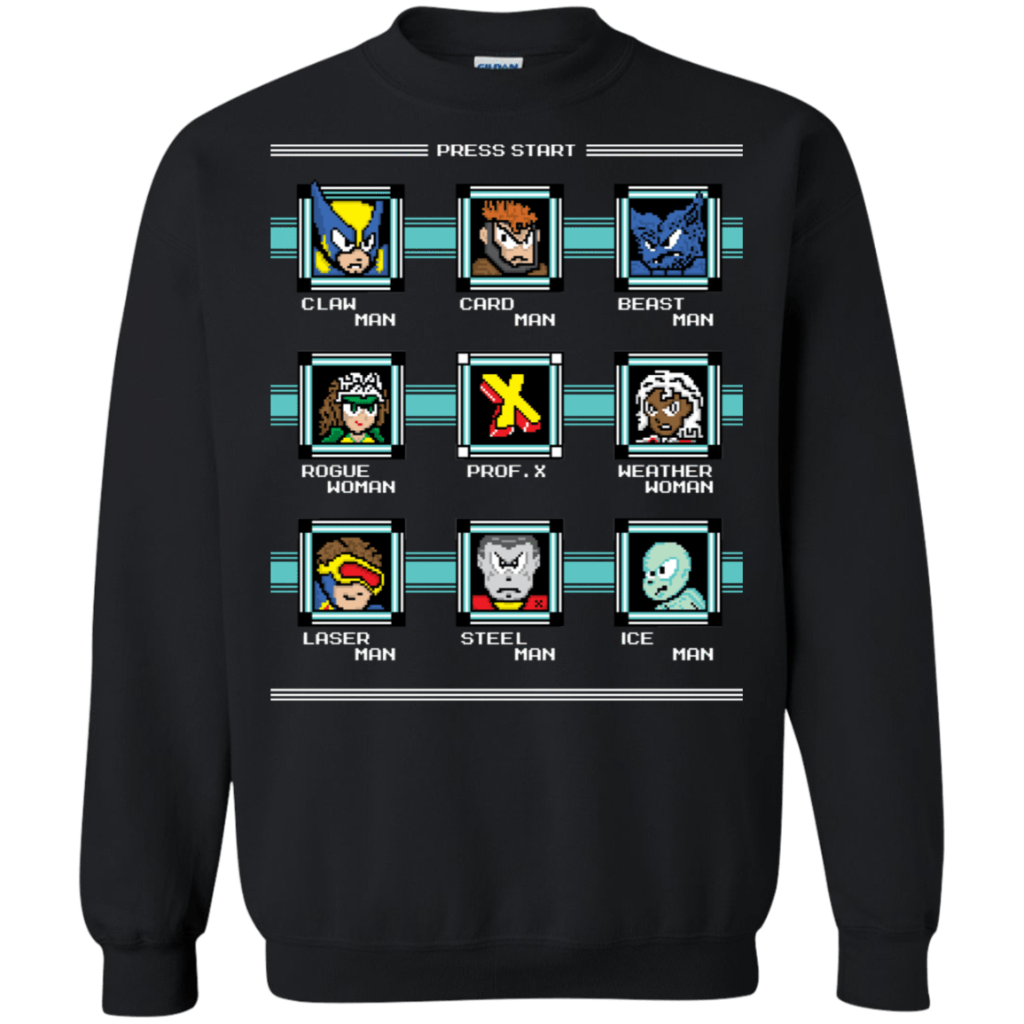 Sweatshirts Black / S Mega X-Man Crewneck Sweatshirt