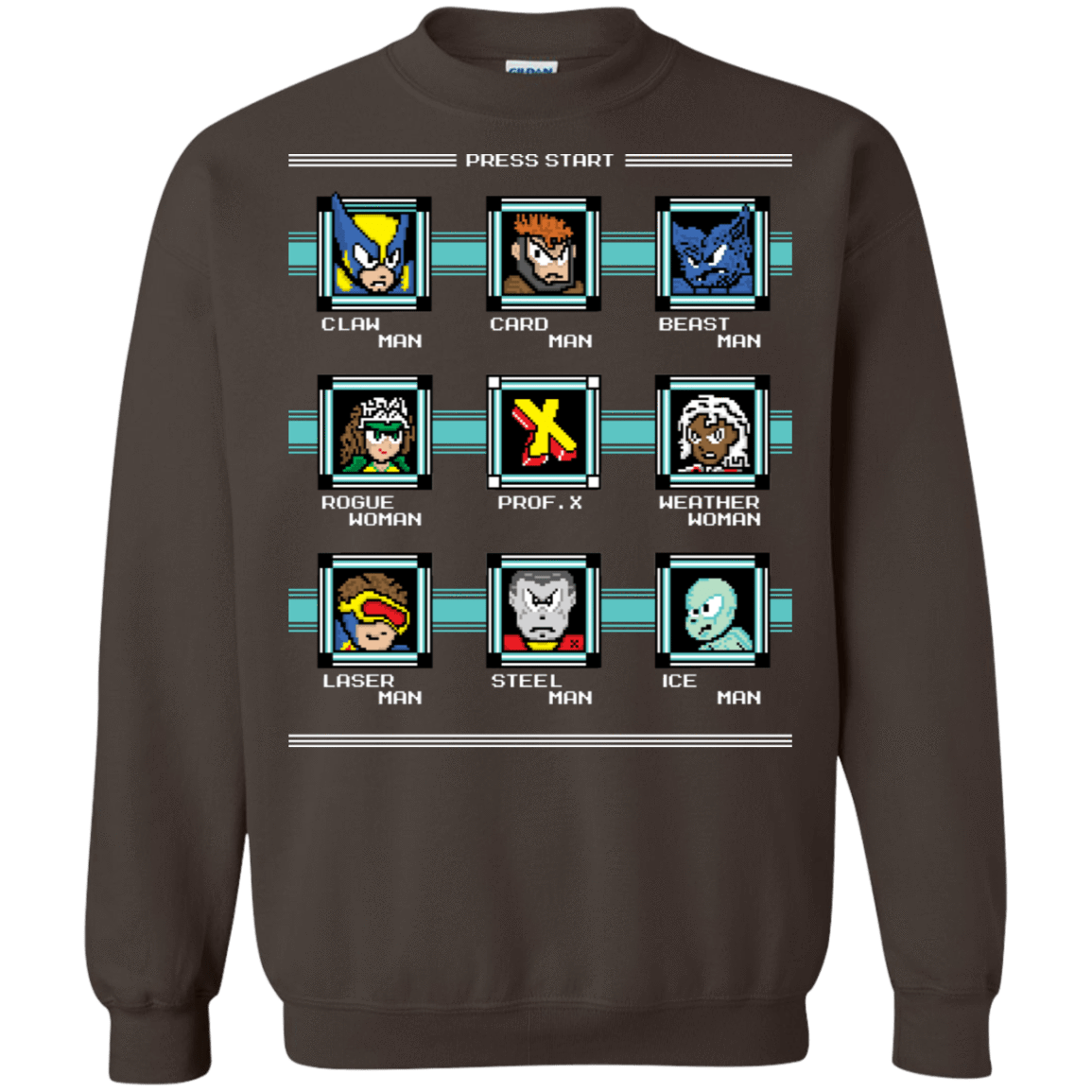 Sweatshirts Dark Chocolate / S Mega X-Man Crewneck Sweatshirt