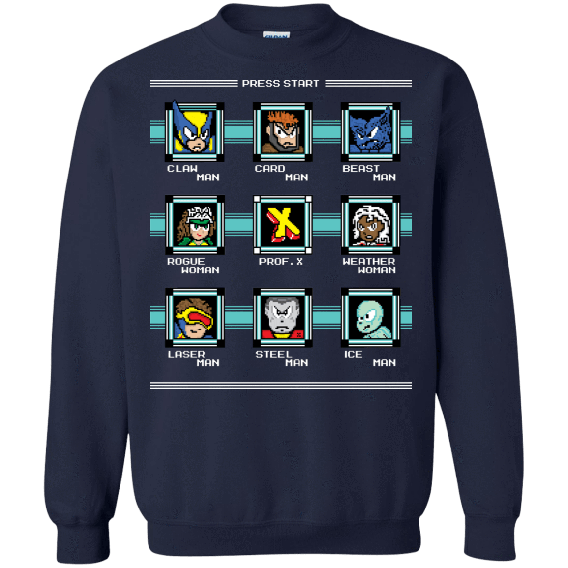 Sweatshirts Navy / S Mega X-Man Crewneck Sweatshirt