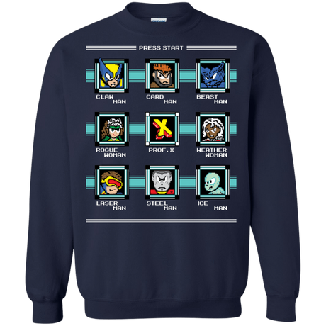 Sweatshirts Navy / S Mega X-Man Crewneck Sweatshirt