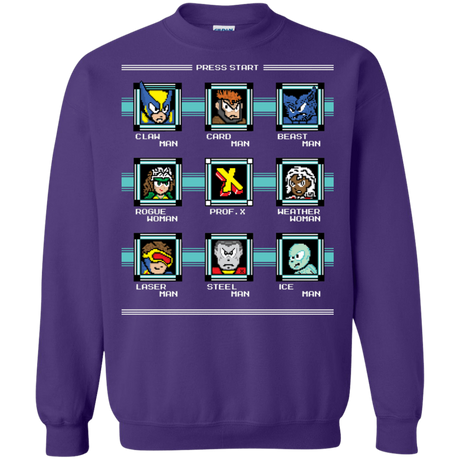 Sweatshirts Purple / S Mega X-Man Crewneck Sweatshirt