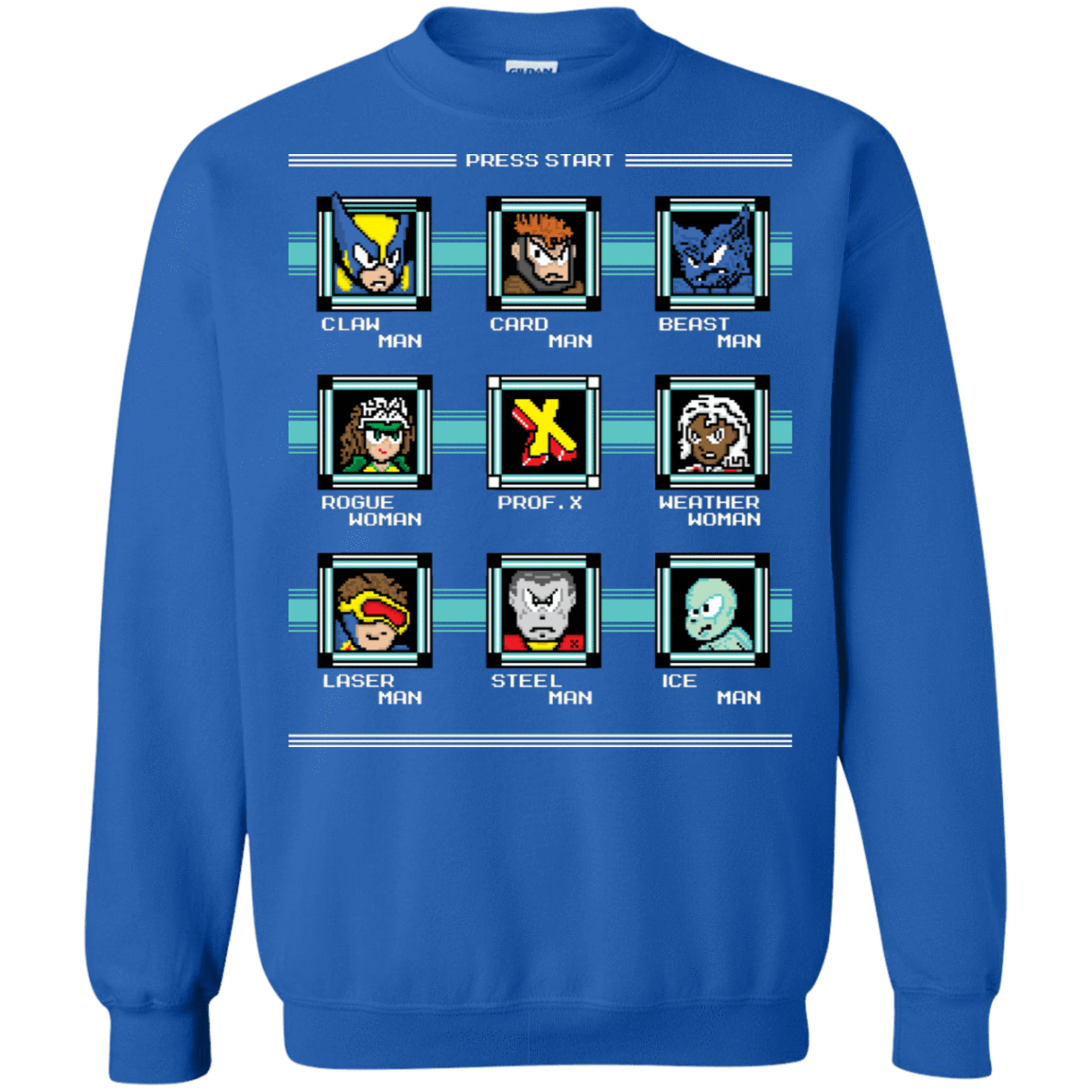 Sweatshirts Royal / S Mega X-Man Crewneck Sweatshirt