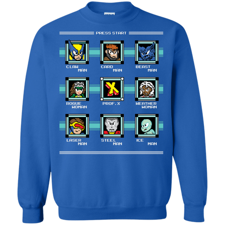 Sweatshirts Royal / S Mega X-Man Crewneck Sweatshirt