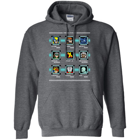 Sweatshirts Dark Heather / S Mega X-Man Pullover Hoodie