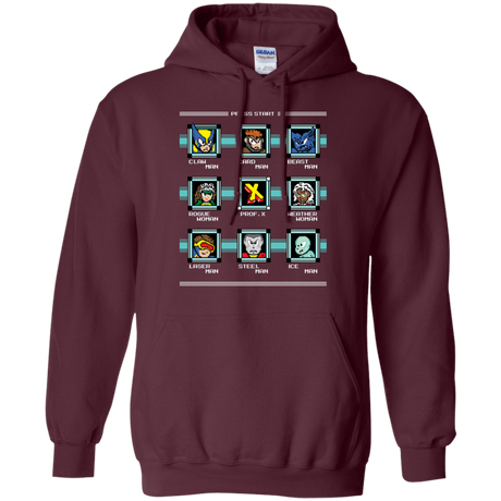 Sweatshirts Maroon / S Mega X-Man Pullover Hoodie